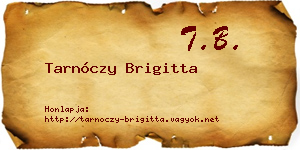 Tarnóczy Brigitta névjegykártya